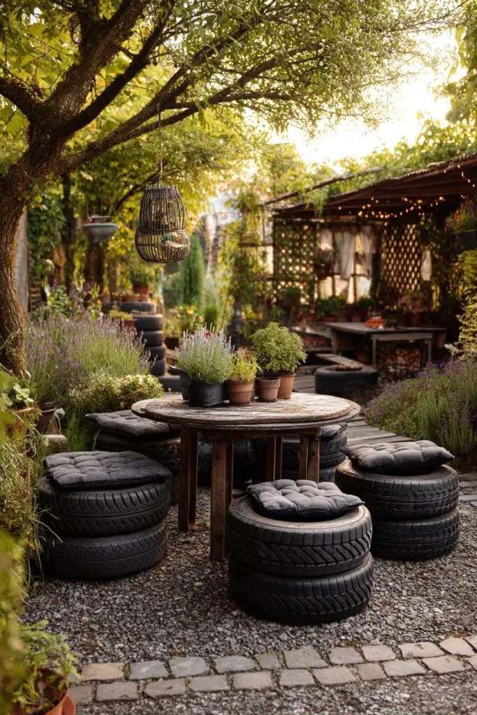 10 Tire Garden Ideas for Eco-Friendly Gardening 9 10 Tire Garden Ideas for Eco-Friendly Gardening