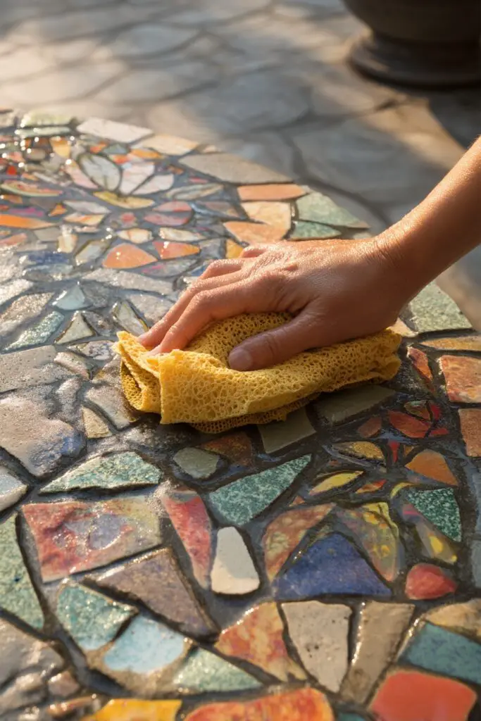 DIY Mosaic Stepping Stones – Simple Garden Project 7 DIY Mosaic Stepping Stones – Simple Garden Project