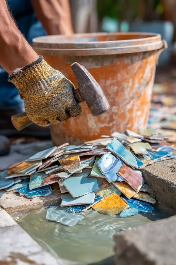 DIY Mosaic Stepping Stones – Simple Garden Project 4 DIY Mosaic Stepping Stones – Simple Garden Project