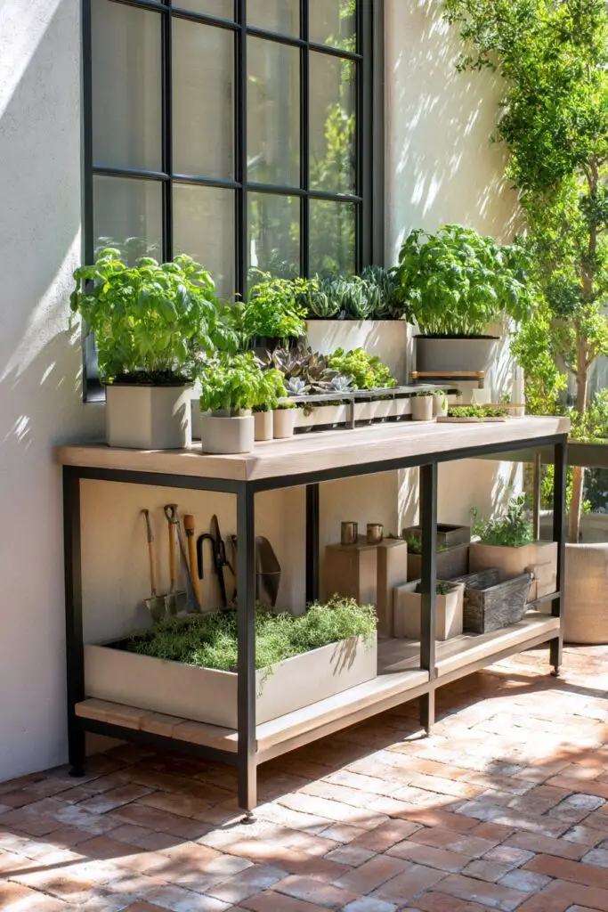 5 Simple Potting Bench Ideas for Stylish Gardening 6 5 Simple Potting Bench Ideas for Stylish Gardening