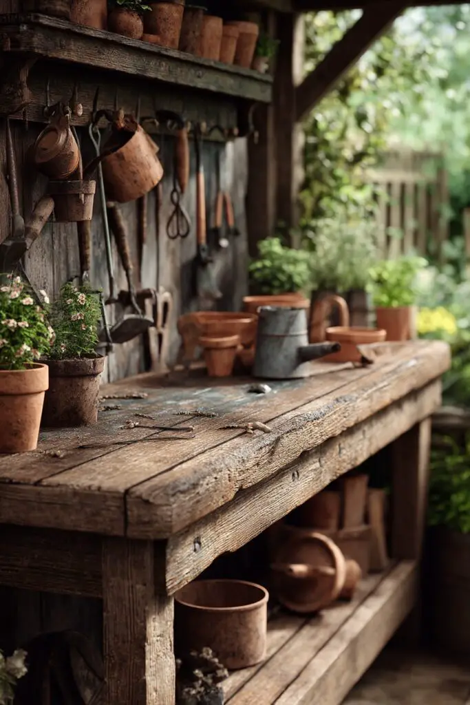 5 Simple Potting Bench Ideas for Stylish Gardening 2 5 Simple Potting Bench Ideas for Stylish Gardening