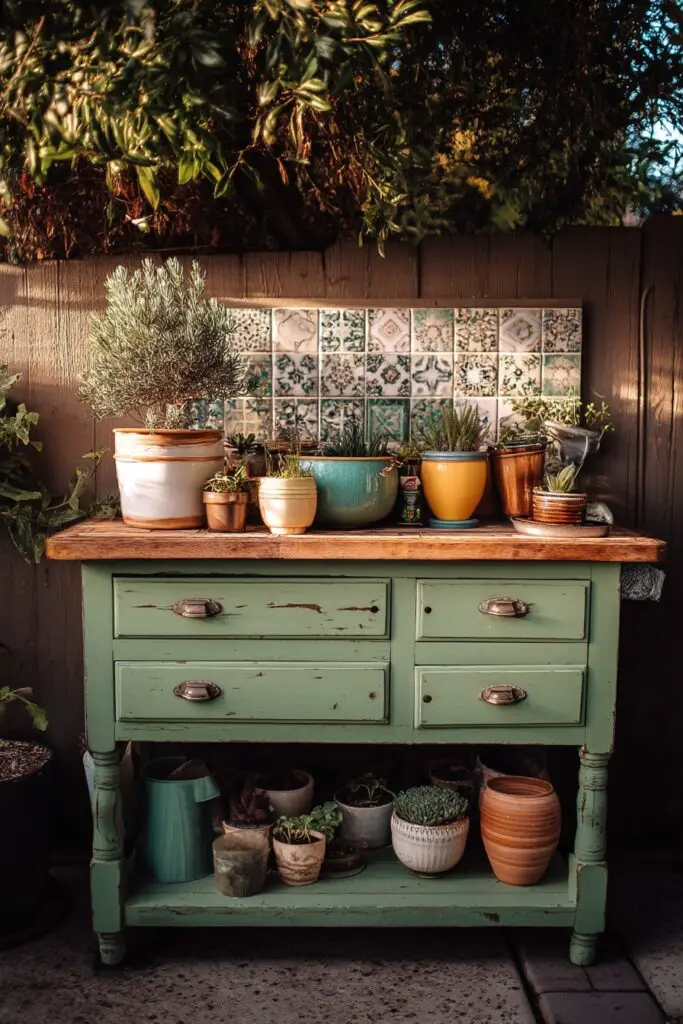 5 Simple Potting Bench Ideas for Stylish Gardening 5 5 Simple Potting Bench Ideas for Stylish Gardening