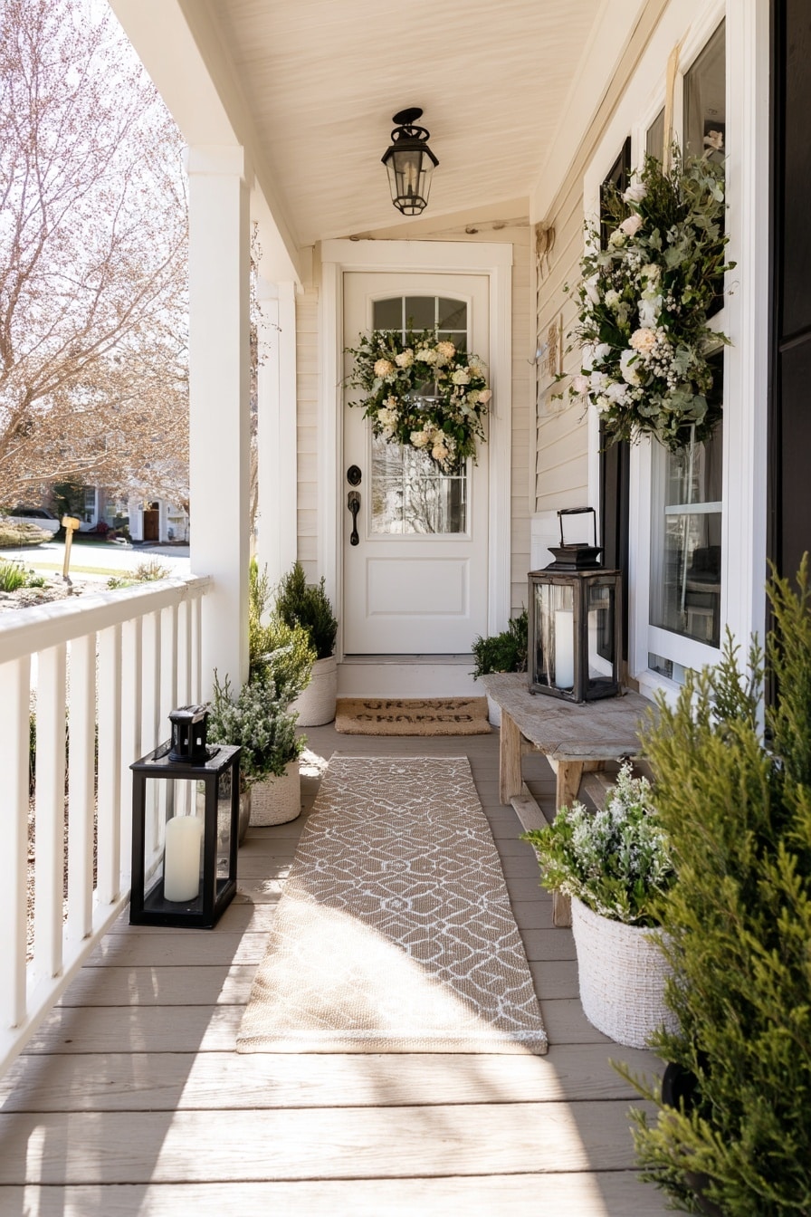 Spring porch decor
