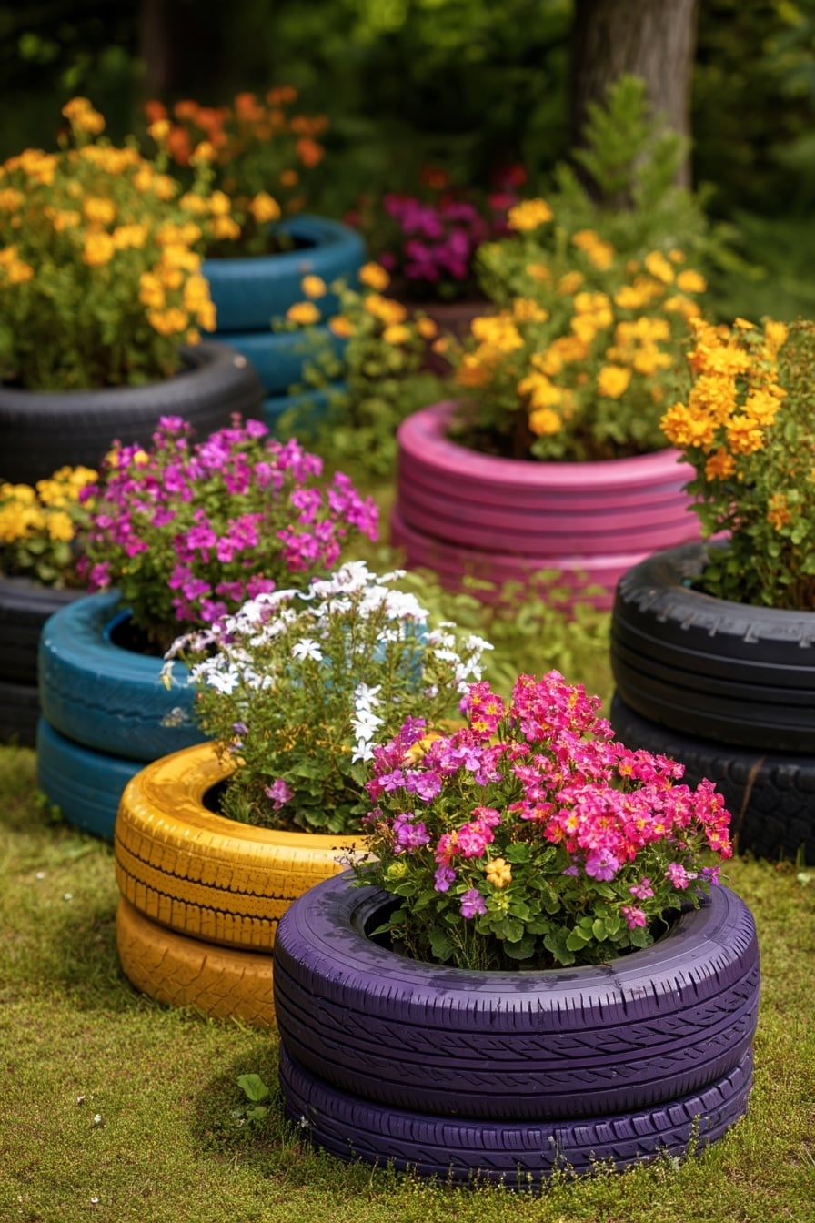 10 Tire Garden Ideas for Eco-Friendly Gardening