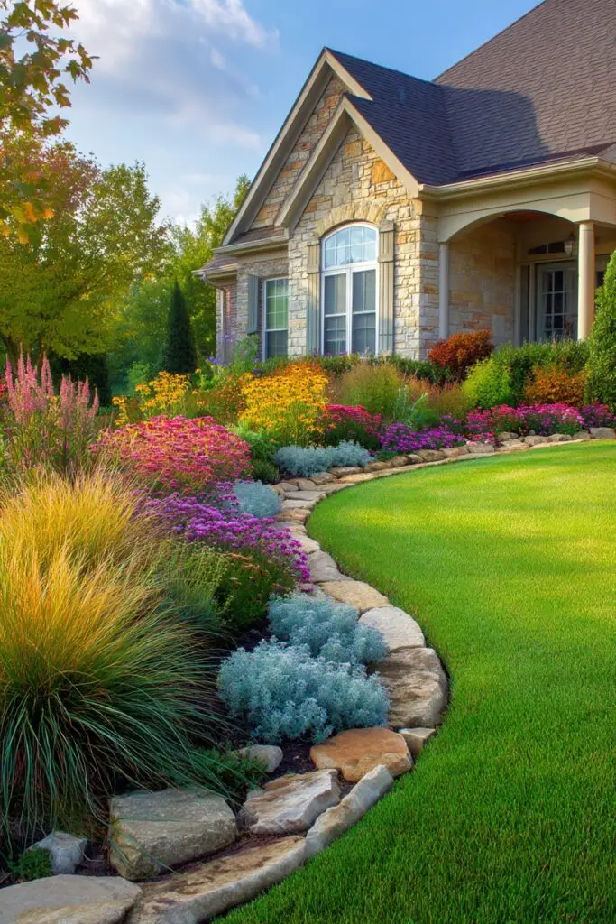 Flowerbed Ideas Front of House for Better Curb Appeal 3 Flowerbed Ideas Front of House for Better Curb Appeal