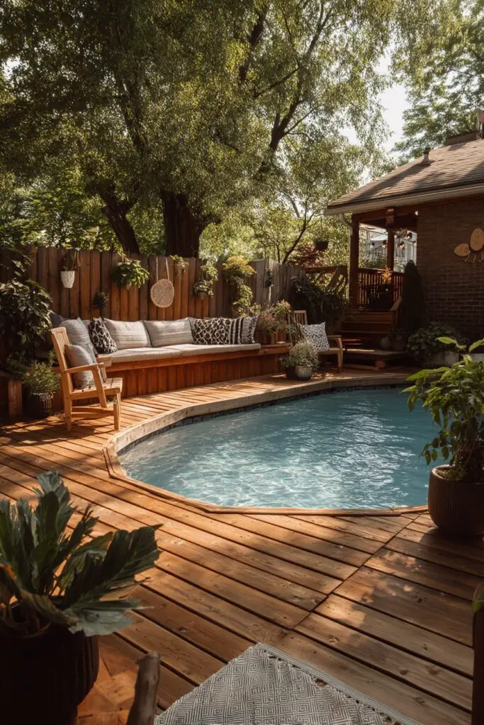 Above Ground Pool Deck Ideas on a Budget (5 DIY Designs) 4 Above Ground Pool Deck Ideas on a Budget (5 DIY Designs)
