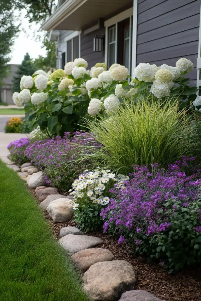 Flowerbed Ideas Front of House for Better Curb Appeal 2 Flowerbed Ideas Front of House for Better Curb Appeal