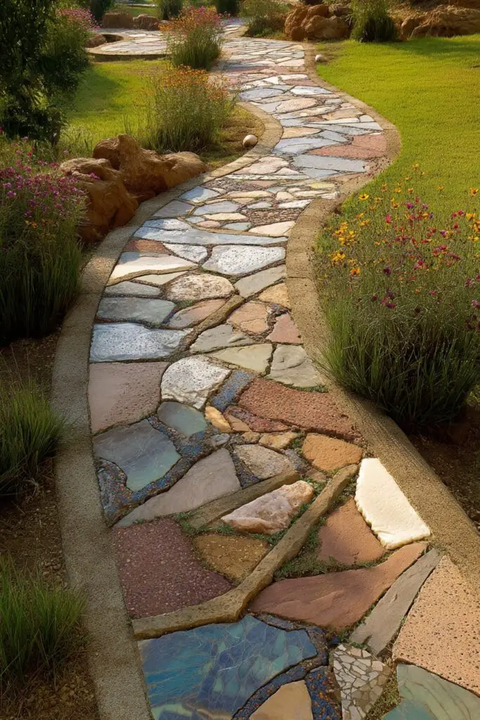 Flagstone Walkway Ideas: 5 Ways to Use Stone Pavers 4 Flagstone Walkway Ideas: 5 Ways to Use Stone Pavers