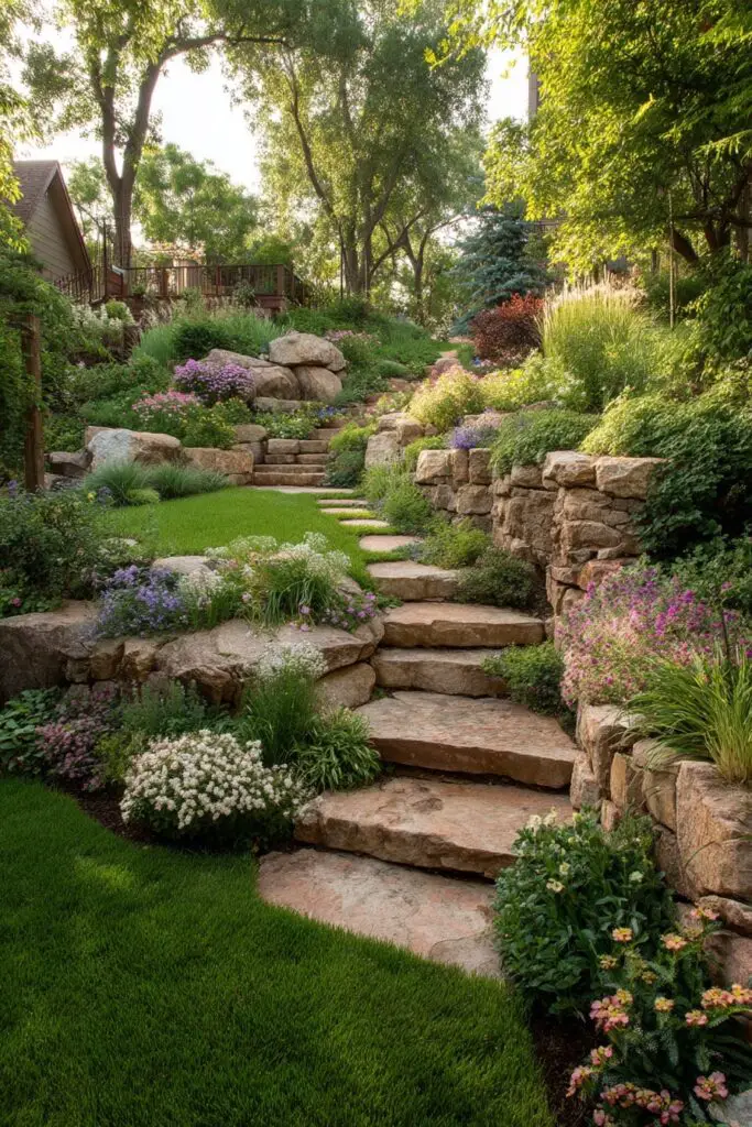 Sloped Backyard Ideas- Expert Design Tips for a Terraced Garden 2 Sloped Backyard Ideas- Expert Design Tips for a Terraced Garden