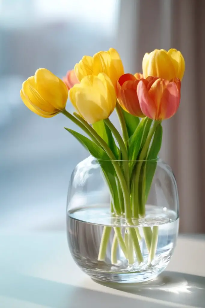 Tulips in Vase: 5 Simple Arrangement Tips 4 Tulips in Vase: 5 Simple Arrangement Tips
